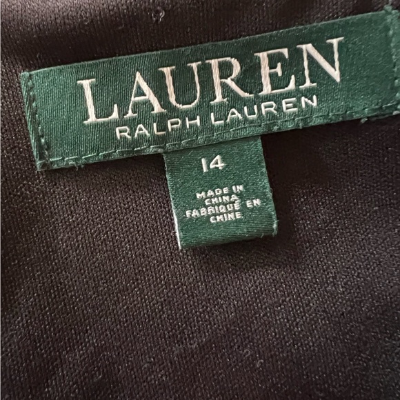 Lauren Ralph Lauren grey plaid elbow bell sleeve wool blend sheath dress size 14 - Picture 11 of 12